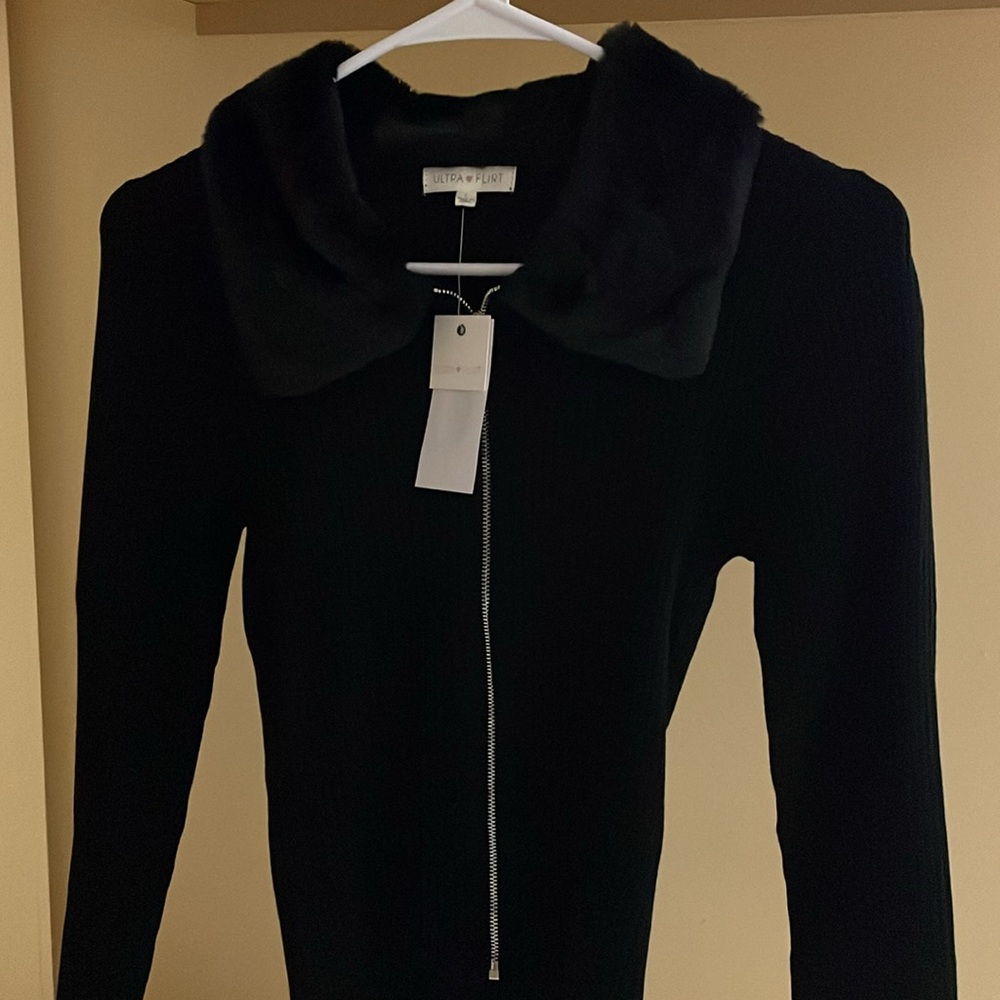 Ultra flirt brand black holiday sweater - Picture 6 of 8